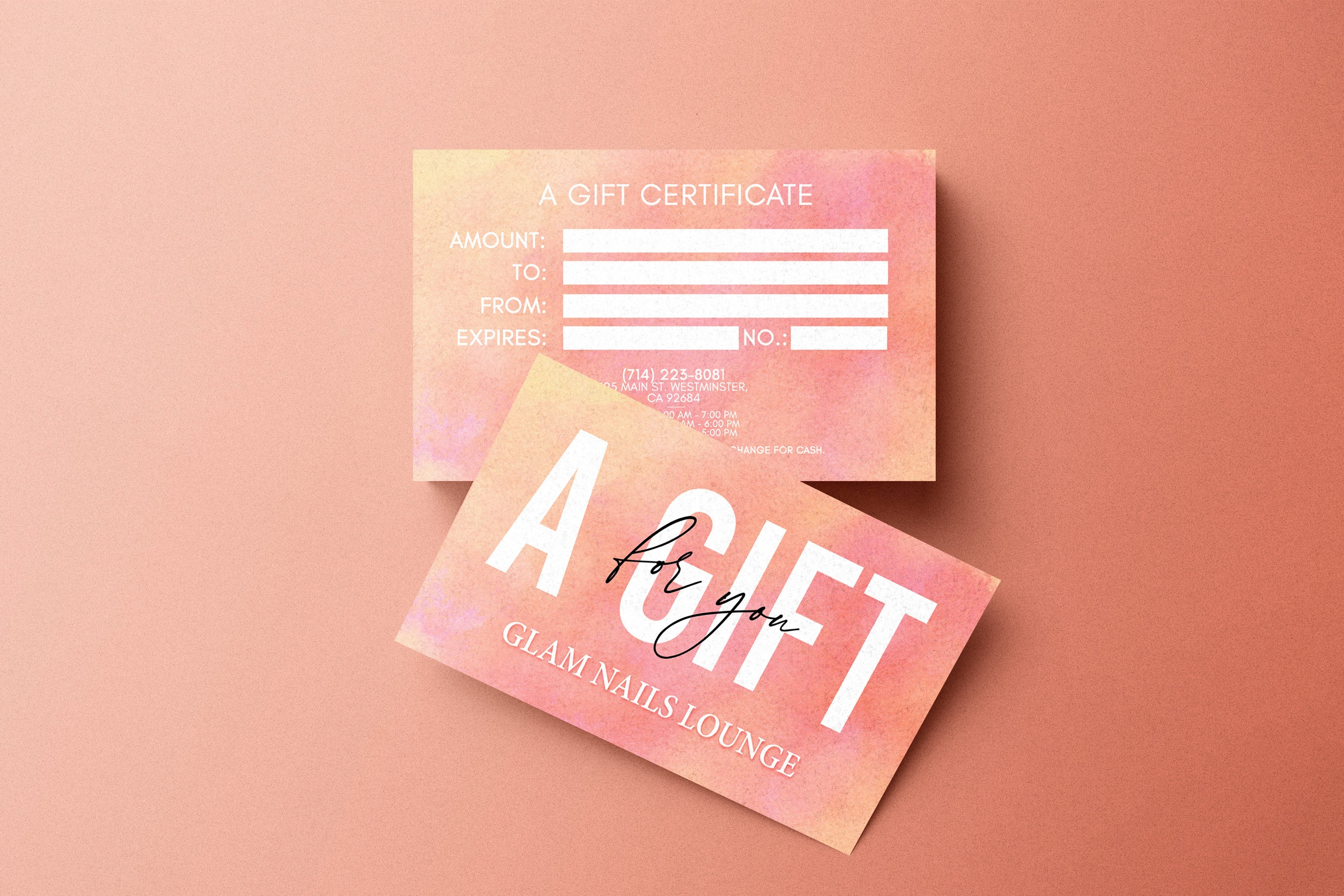 Gift Card Certificate