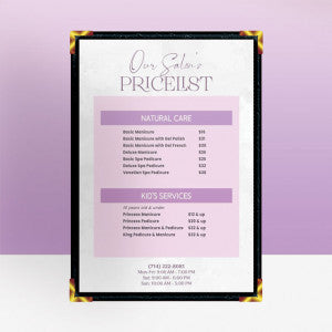 Laminated Price List