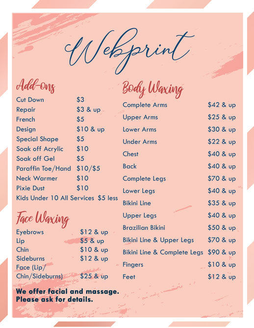 2 Page Menu 8.5x11 - 15