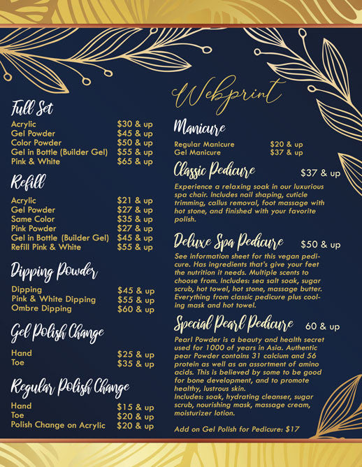 2 Page Menu 8.5x11 - 16