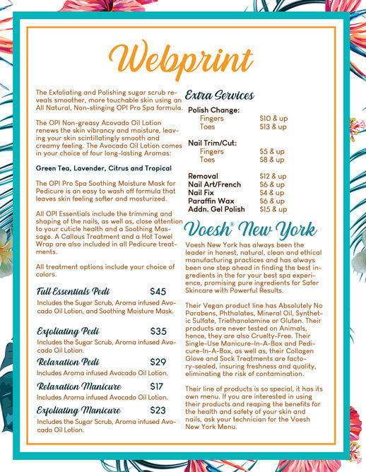 2 Page Menu 8.5x11 - 18