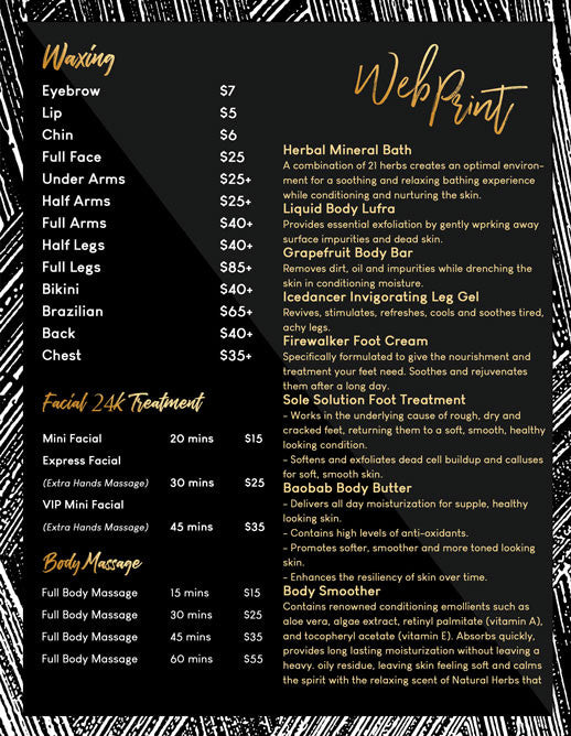 2 Page Menu 8.5x11 - 20