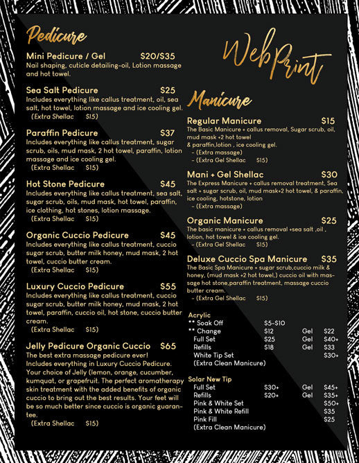 2 Page Menu 8.5x11 - 20