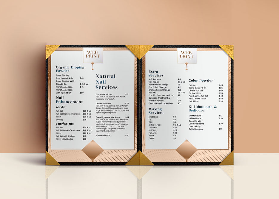 2 Page Menu 8.5x11 - 21