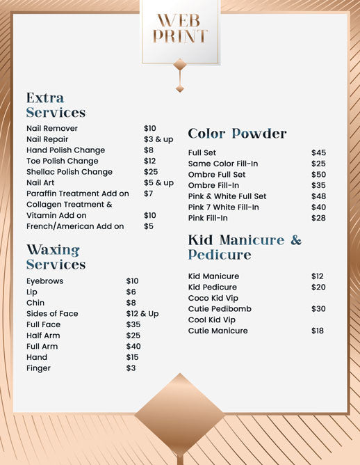 2 Page Menu 8.5x11 - 21