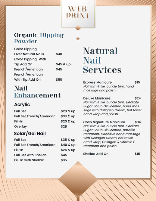 2 Page Menu 8.5x11 - 21