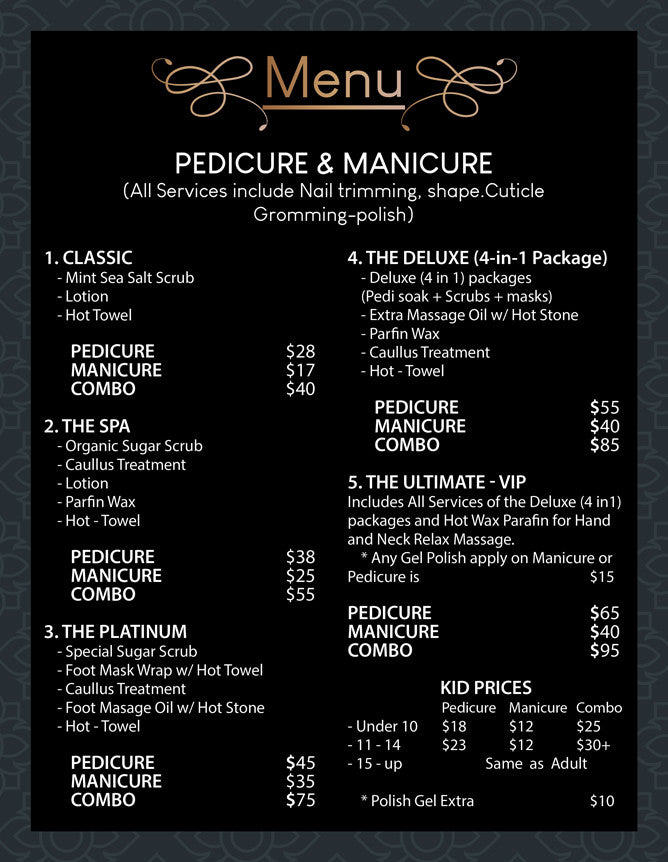 4 Page Menu 8.5x11 - 11