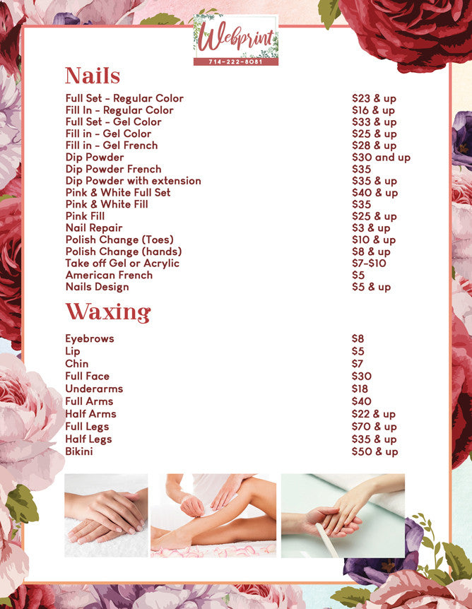 4 Page Menu 8.5x11 - 09