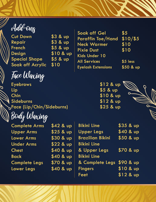 4 Page Menu 8.5x11 - 16