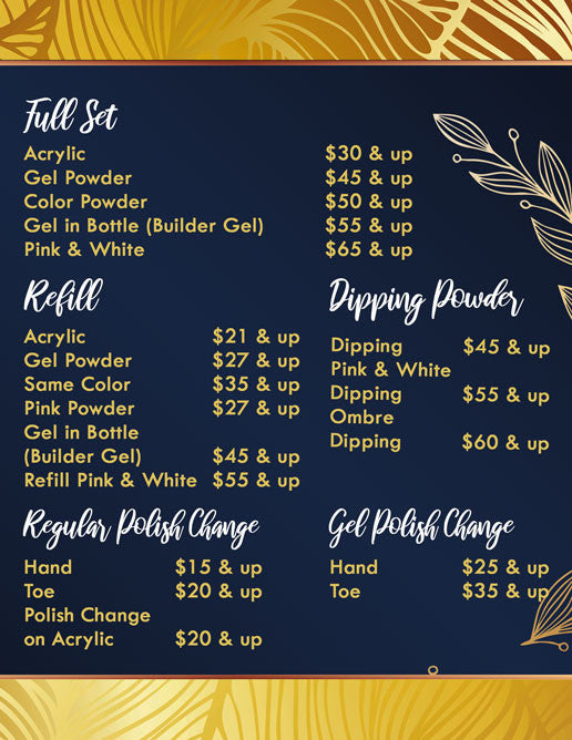 4 Page Menu 8.5x11 - 16