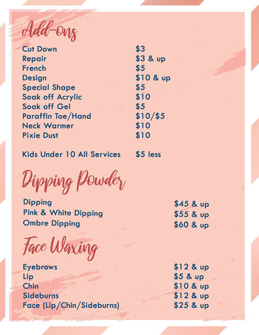 4 Page Menu 8.5x11 - 15