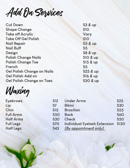 4 Page Menu 8.5x11 - 12