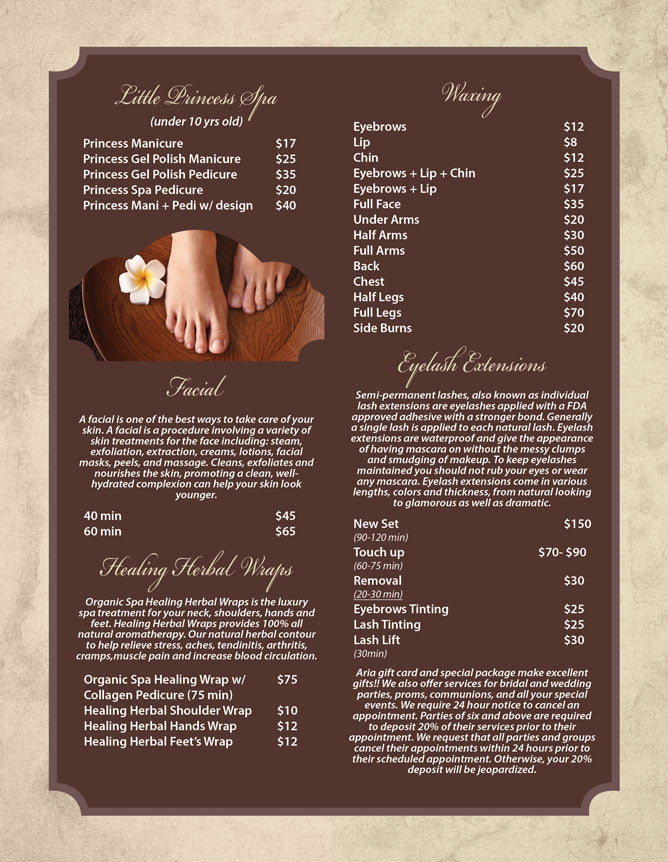 4 Page Menu 8.5x11 - 29