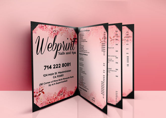 4 Page Menu 8.5x11 - 30