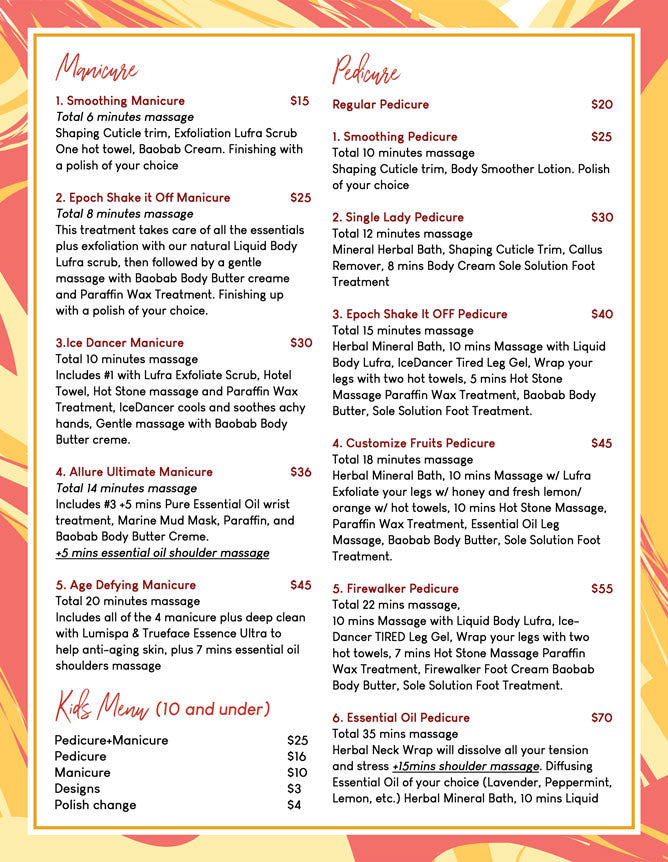 4 Page Menu 8.5x11 - 17