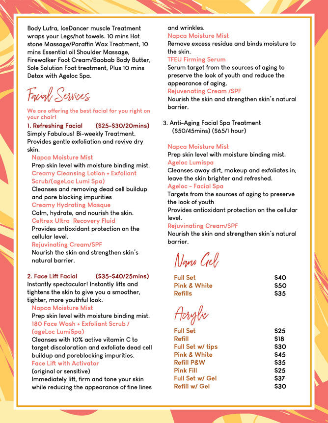 4 Page Menu 8.5x11 - 17