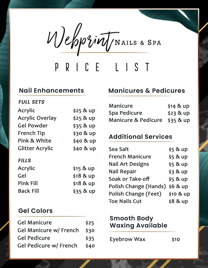 2 Page Menu 8.5x11 - 29