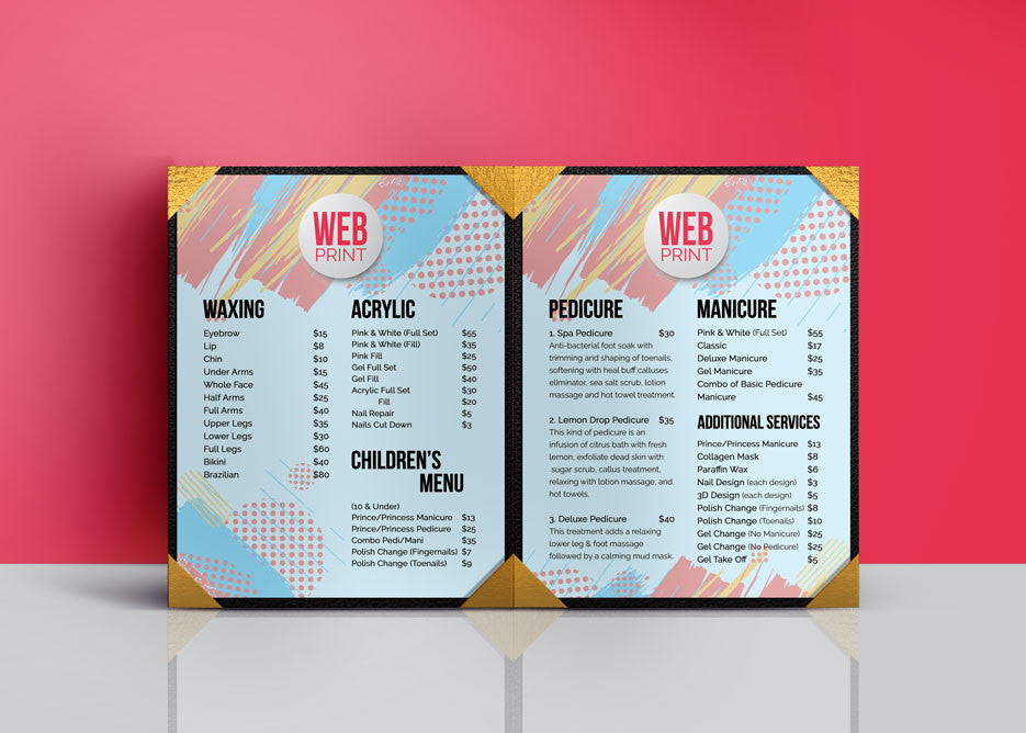 2 Page Menu 8.5x11 - 10