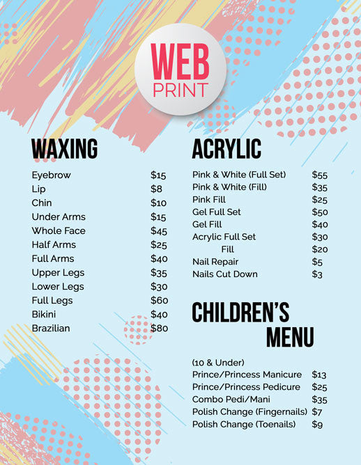 2 Page Menu 8.5x11 - 10