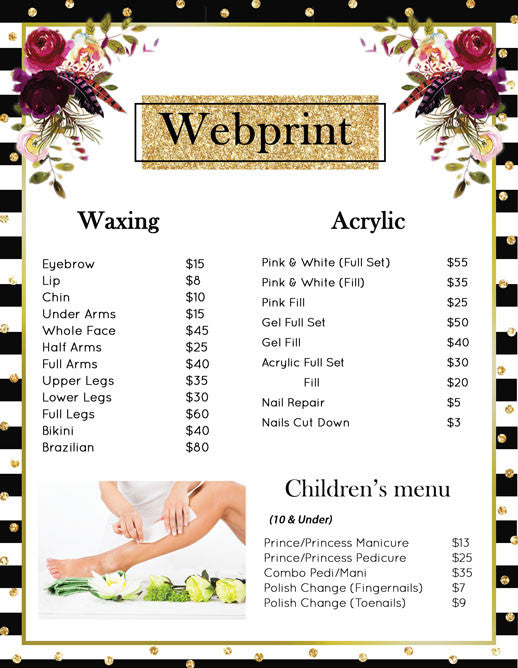 2 Page Menu 8.5x11 - 36