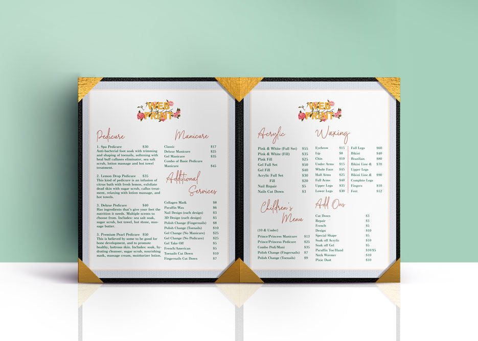 2 Page Menu 8.5x11 - 38