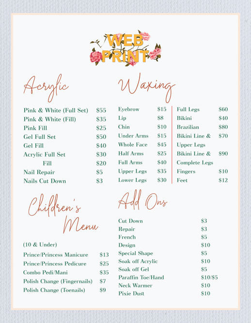 2 Page Menu 8.5x11 - 38