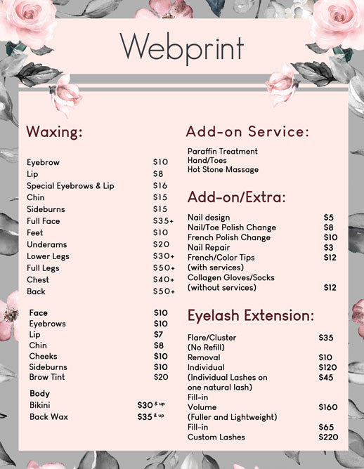 2 Page Menu 8.5x11 - 41