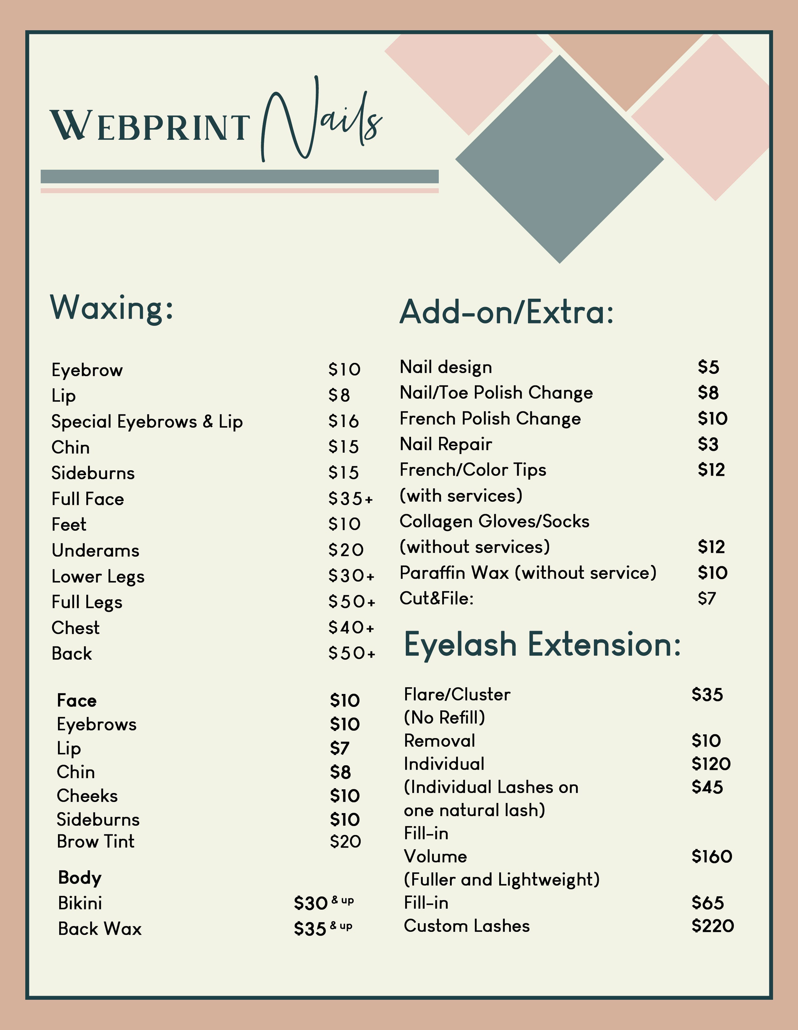 2 Page Menu 8.5x11 - 42