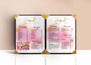 2 Page Menu 8.5x11 - 45