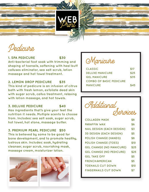 2 Page Menu 8.5x11 - 48