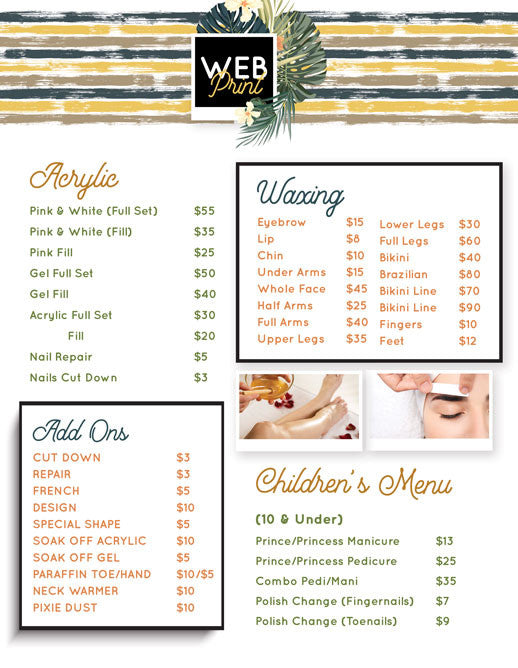 2 Page Menu 8.5x11 - 48