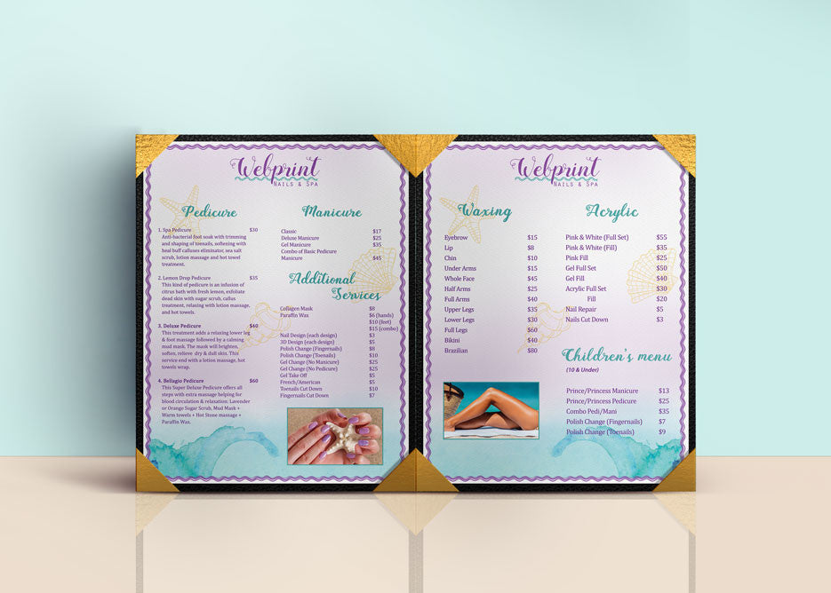 2 Page Menu 8.5x11 - 52