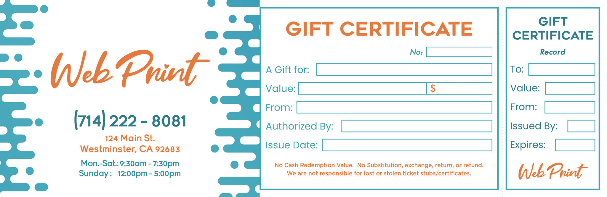 Gift Certificate - 01