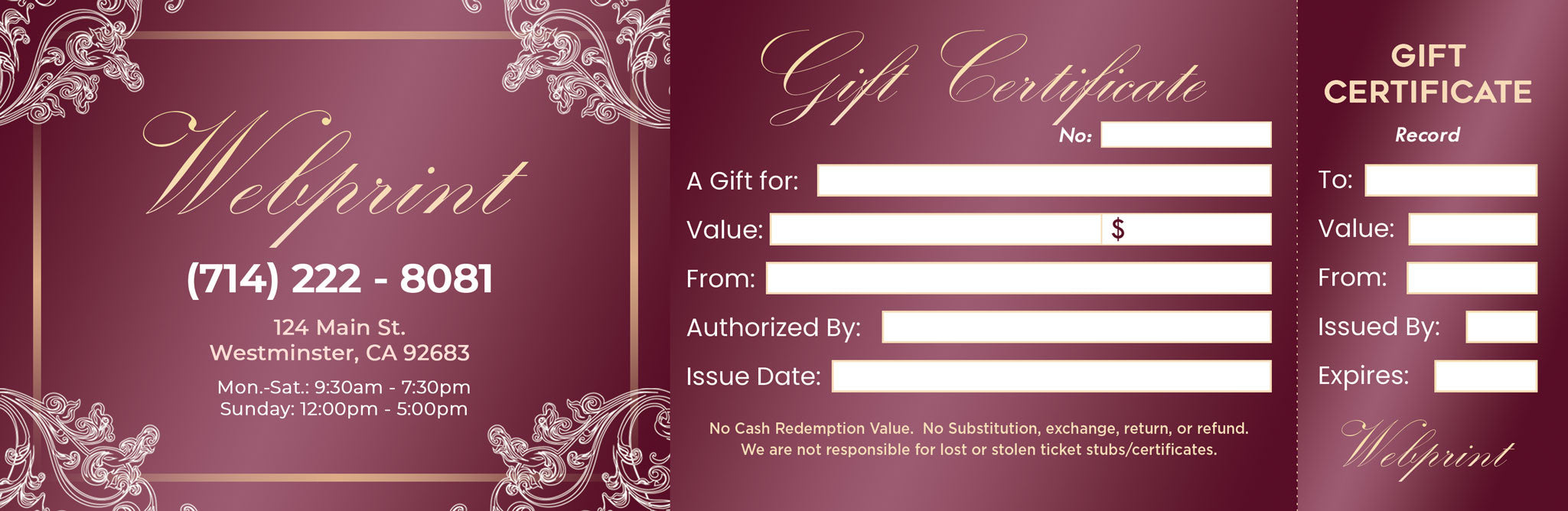 Gift Certificate - 03