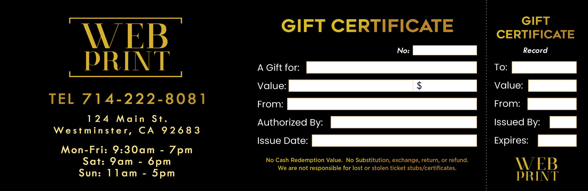 Gift Certificate - 05