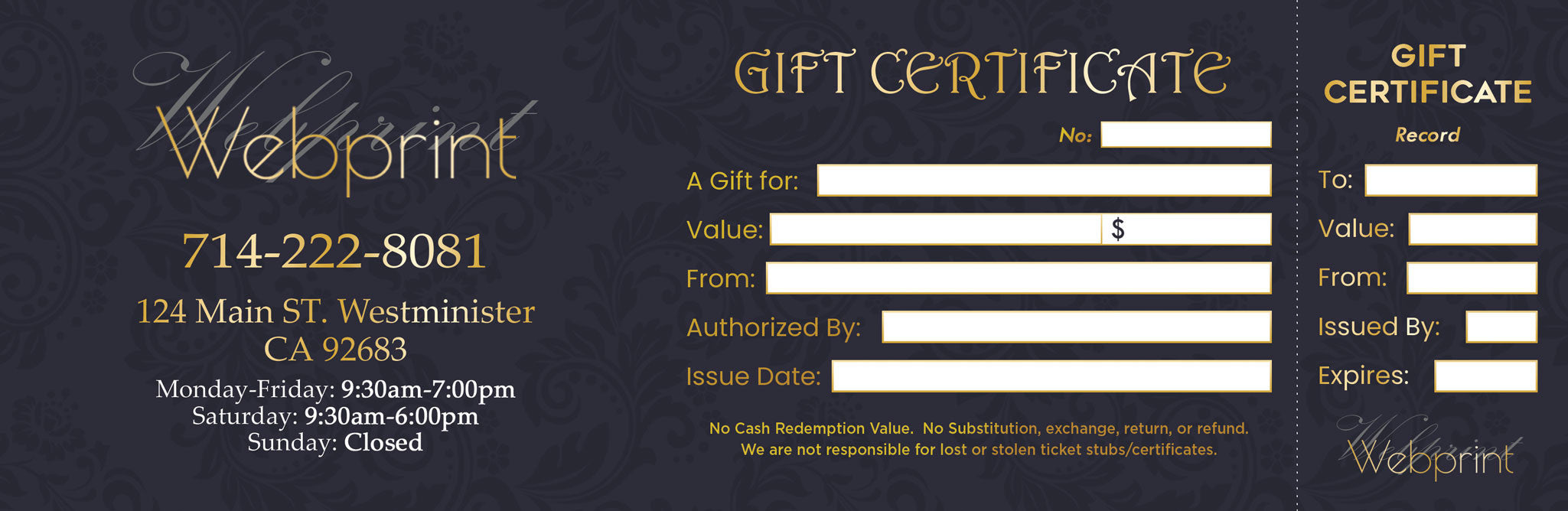 Gift Certificate - 08