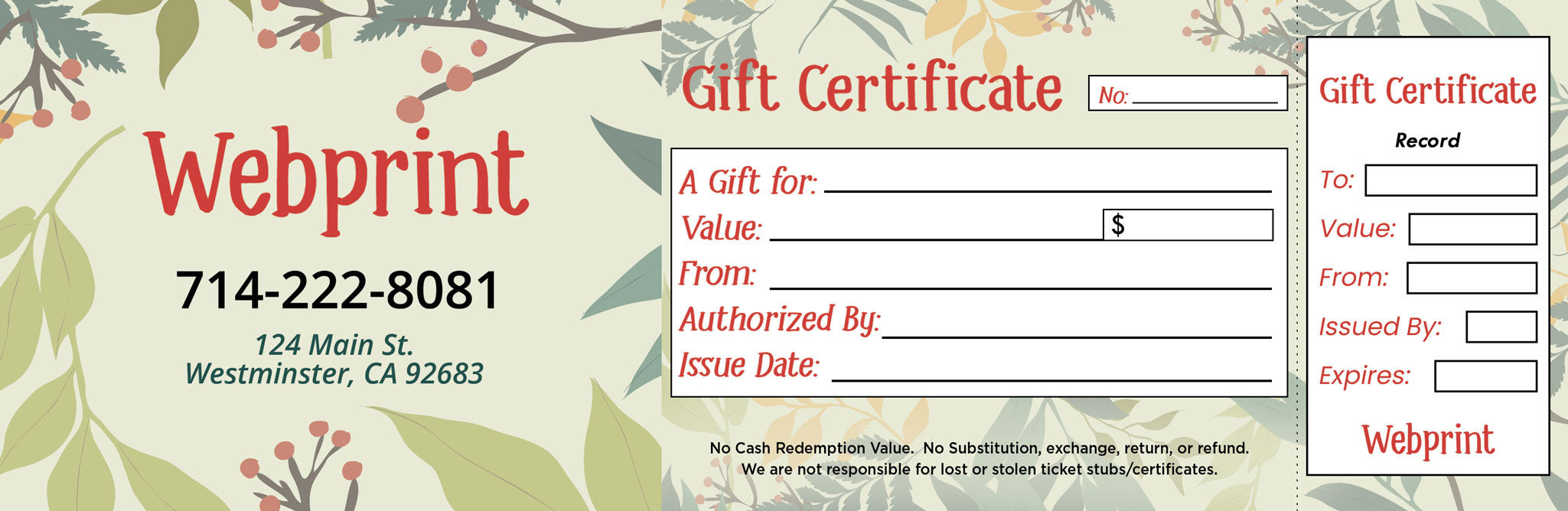 Gift Certificate - 11