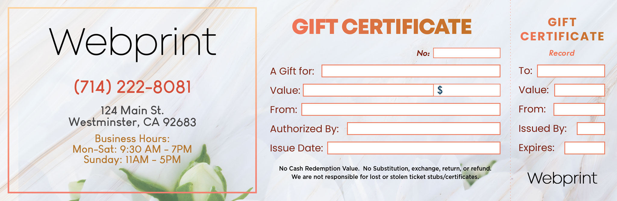 Gift Certificate - 12