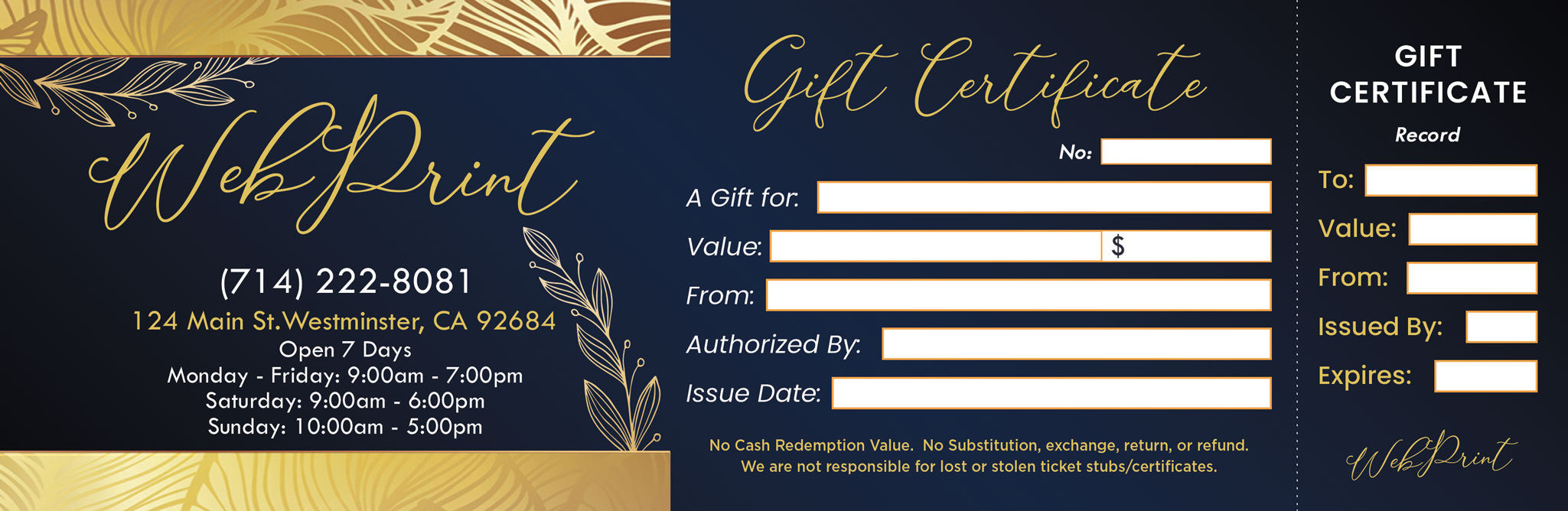 Gift Certificate - 16