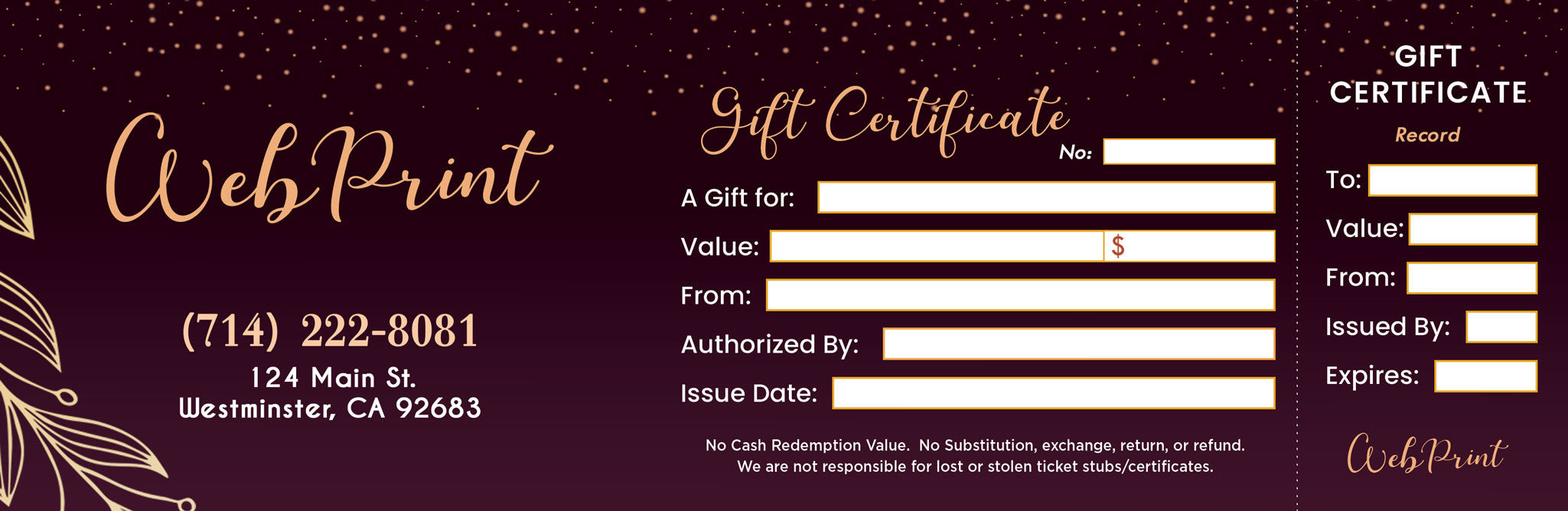 Gift Certificate - 19