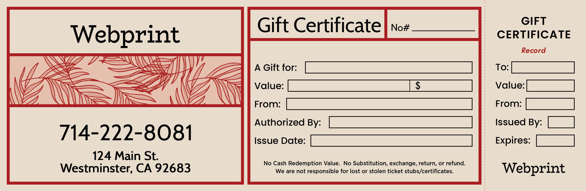 Gift Certificate - 25