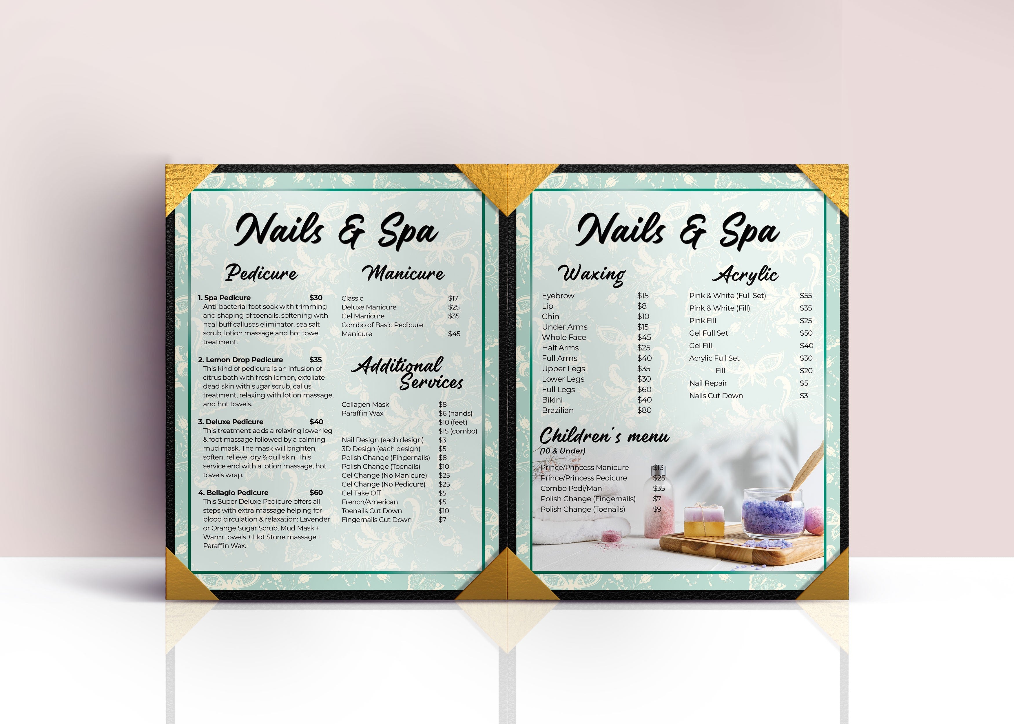 2 Page Menu 8.5x11 - 55