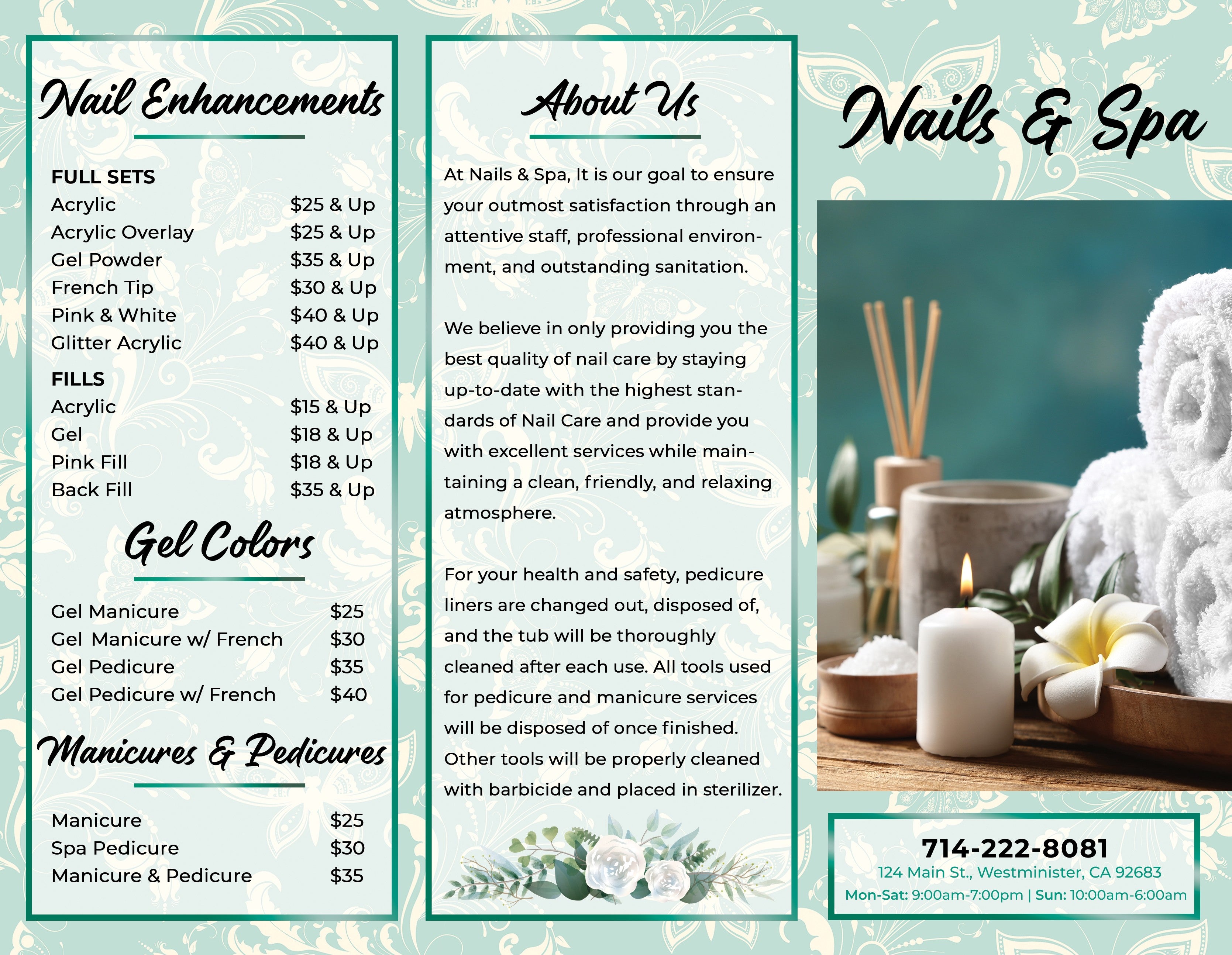 2 Page Menu 8.5x11 - 55