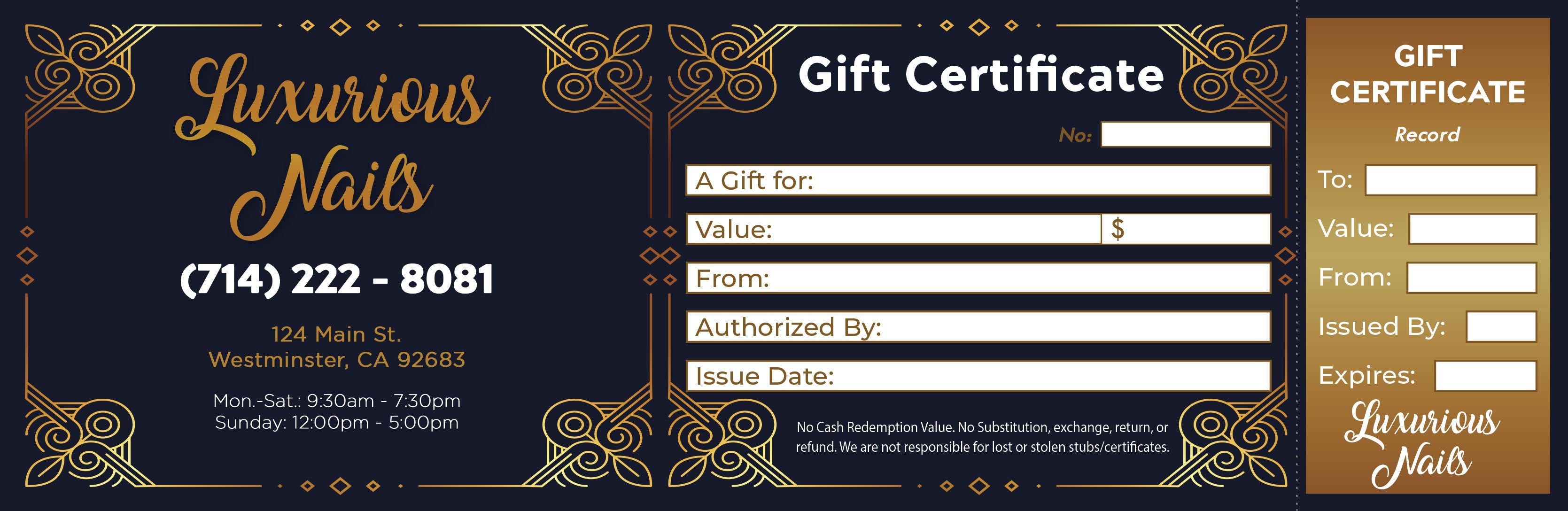 Gift Certificate - 31