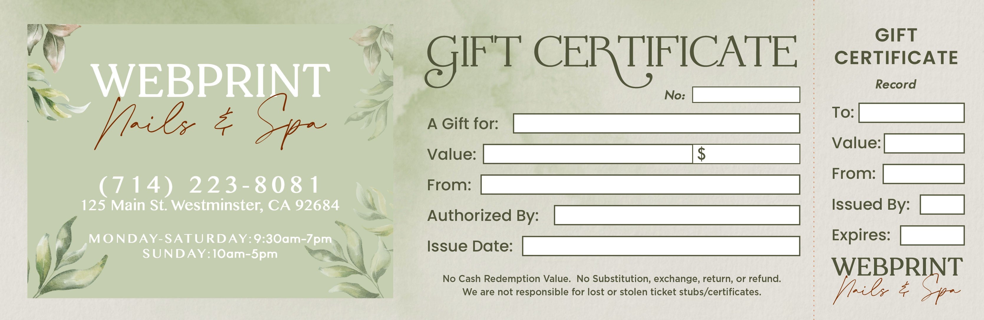 Gift Certificate - 34