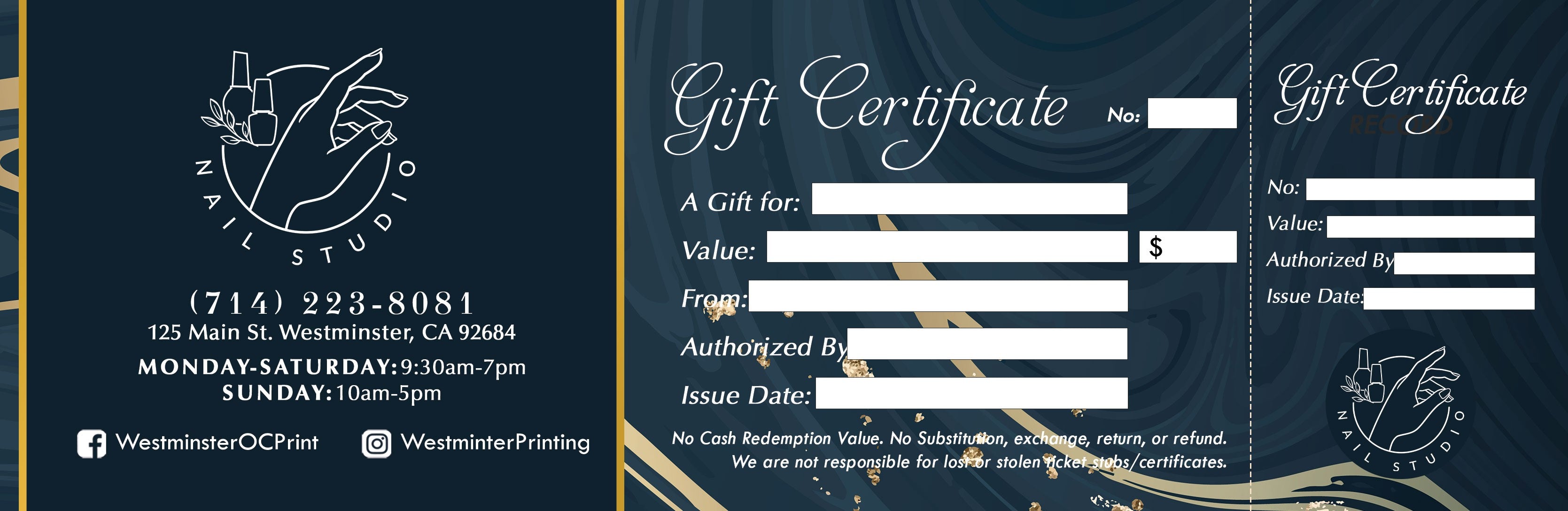 Gift Certificate - 36