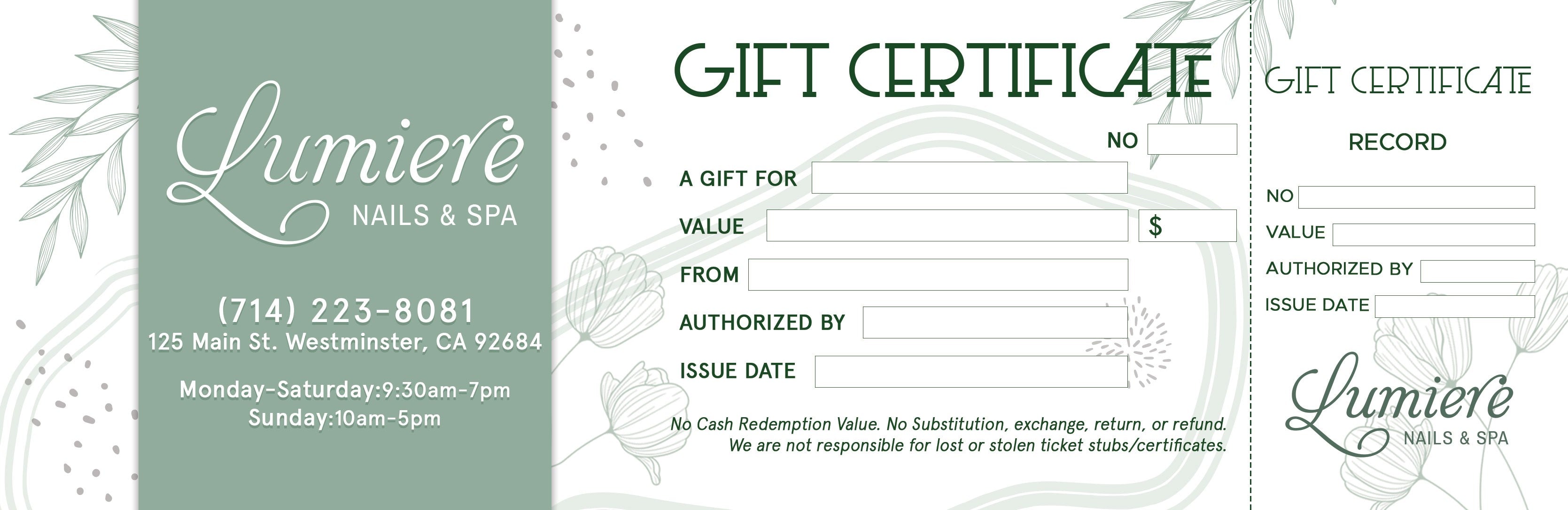 Gift Certificate - 41