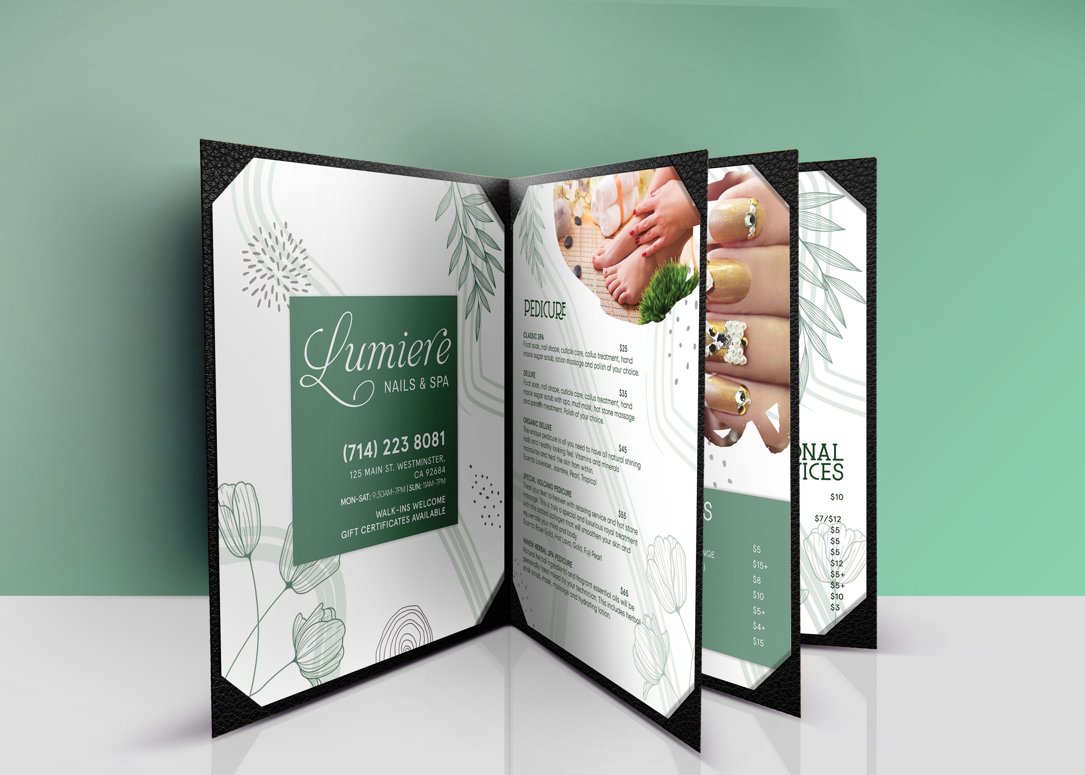 4 Page Menu 8.5x11 - 62