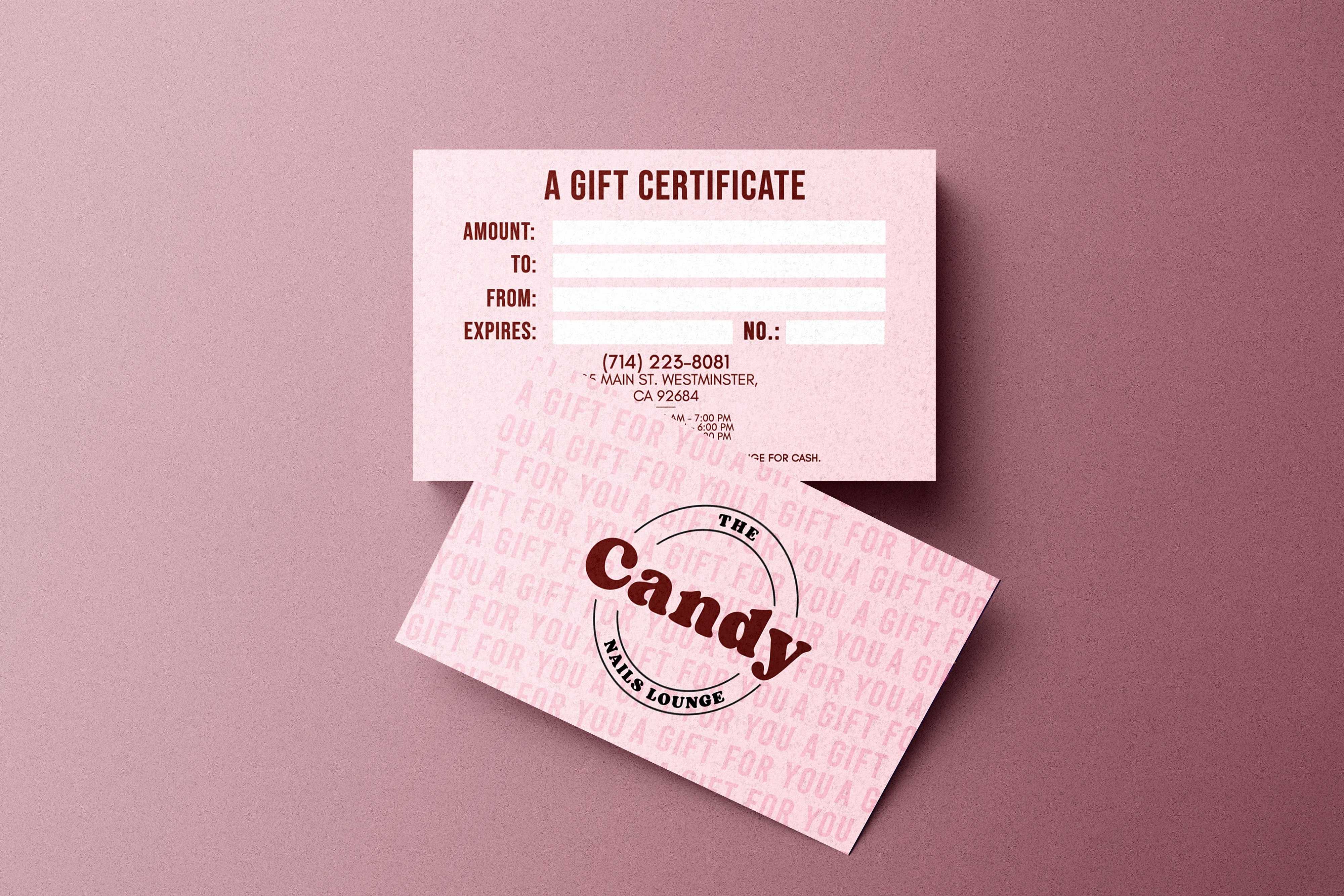 Gift Card Certificate - 04