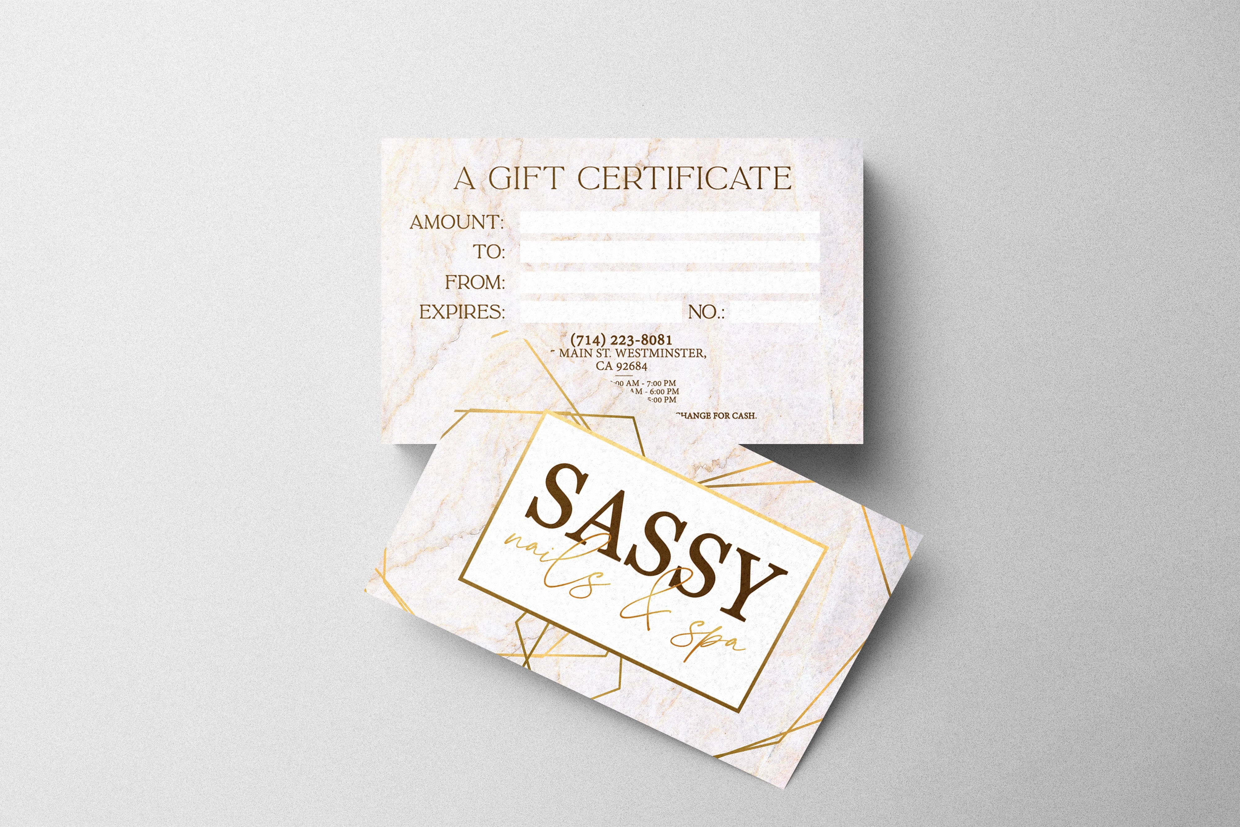 Gift Card Certificate - 06